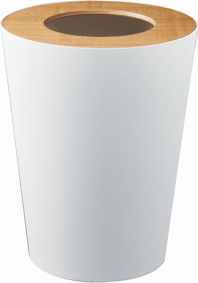 Yamazaki prullenbak - rond - rin - wit