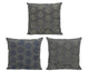 Decoris grijs buitenkussen olefin met bloemen 45x45x15 assorti