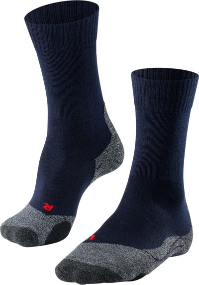 Falke tk2 anti-blaar dik wol functioneel materiaal wandelsokken dames blauw - maat 41-42