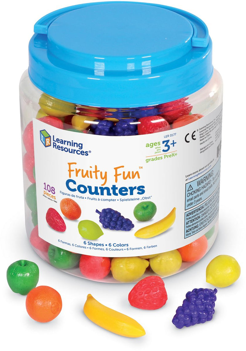 Learning resources fruity fun™ counters (set van 108) - 1+