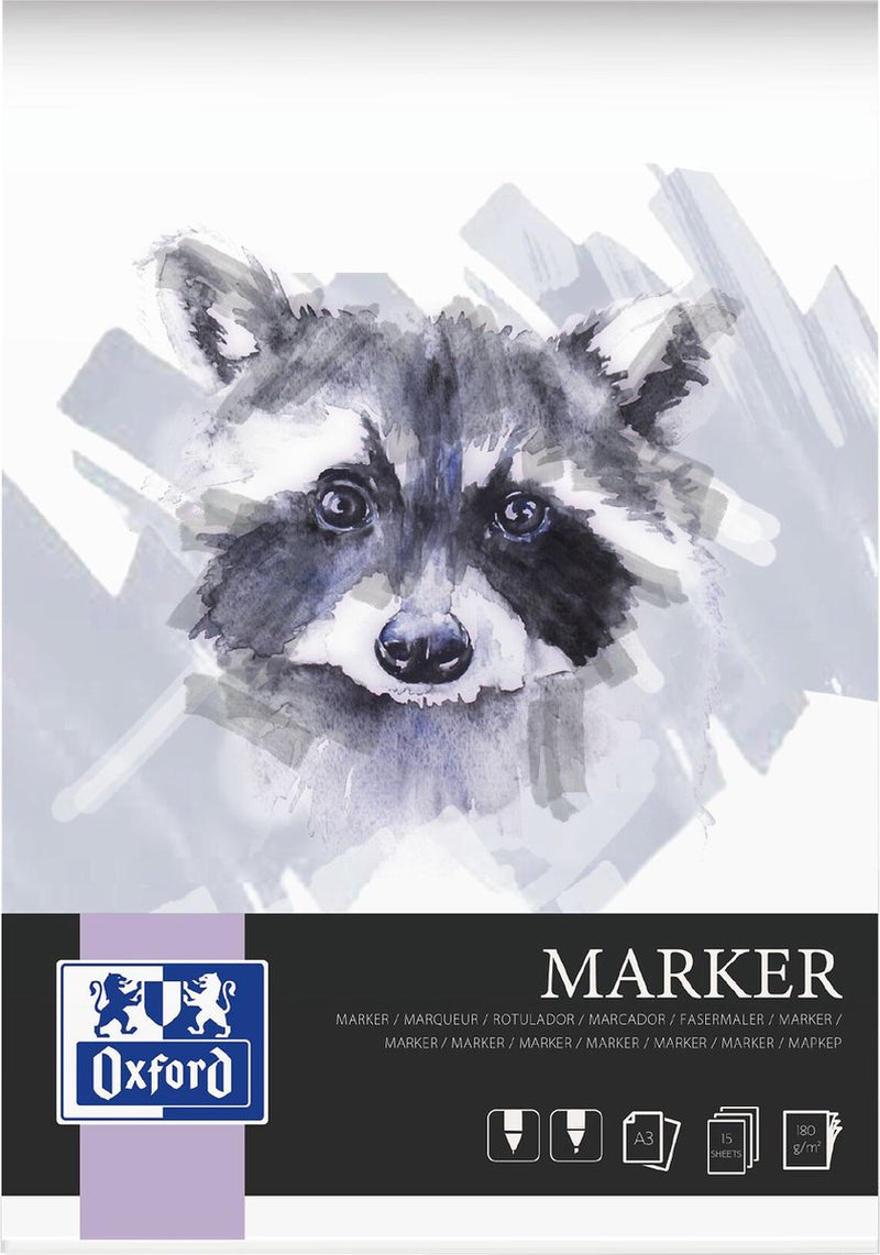 Oxford markerblok - a3 - 15 vel - 180g