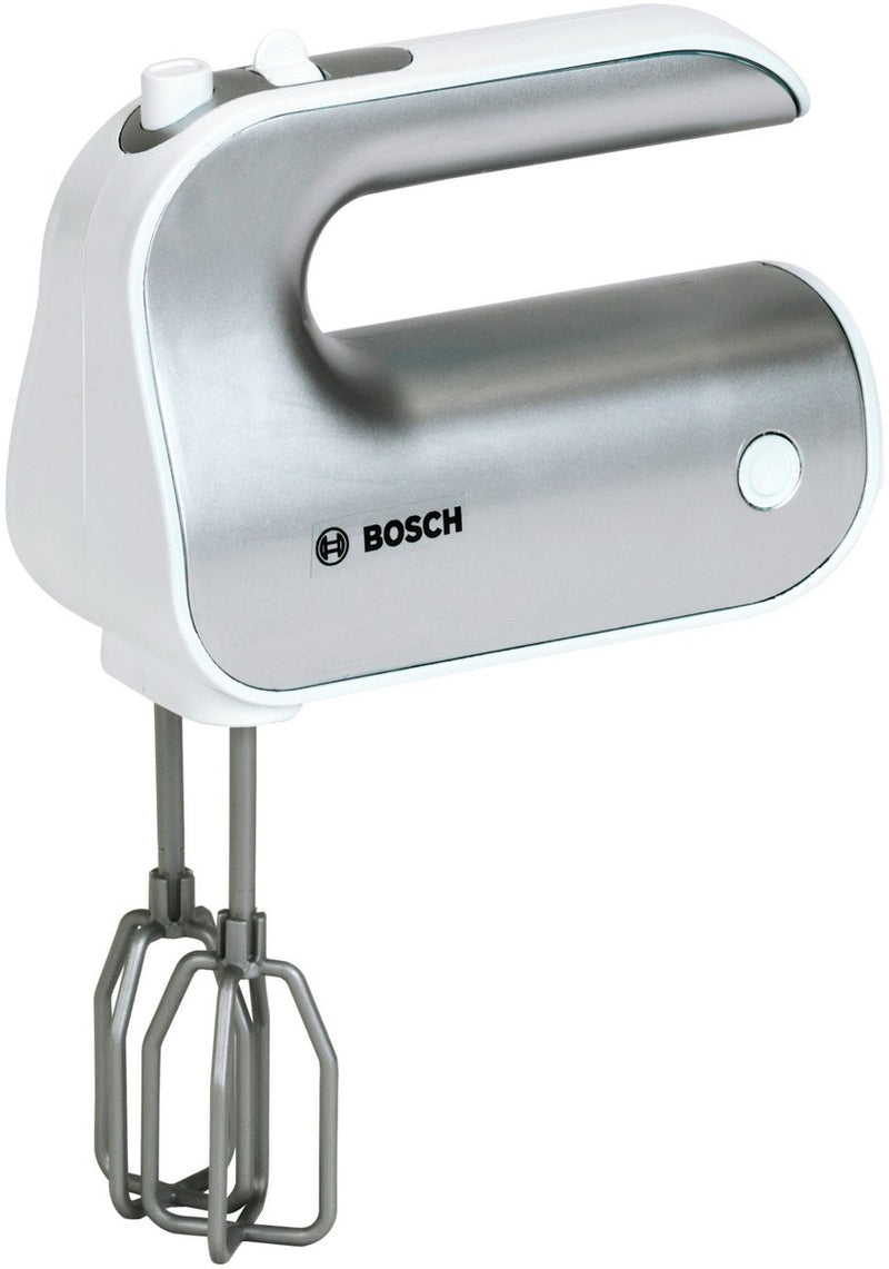 Klein toys bosch mini speelgoed handmixer - 19x7x12 cm - incl. verwijderbare en draaiende garde - zilver