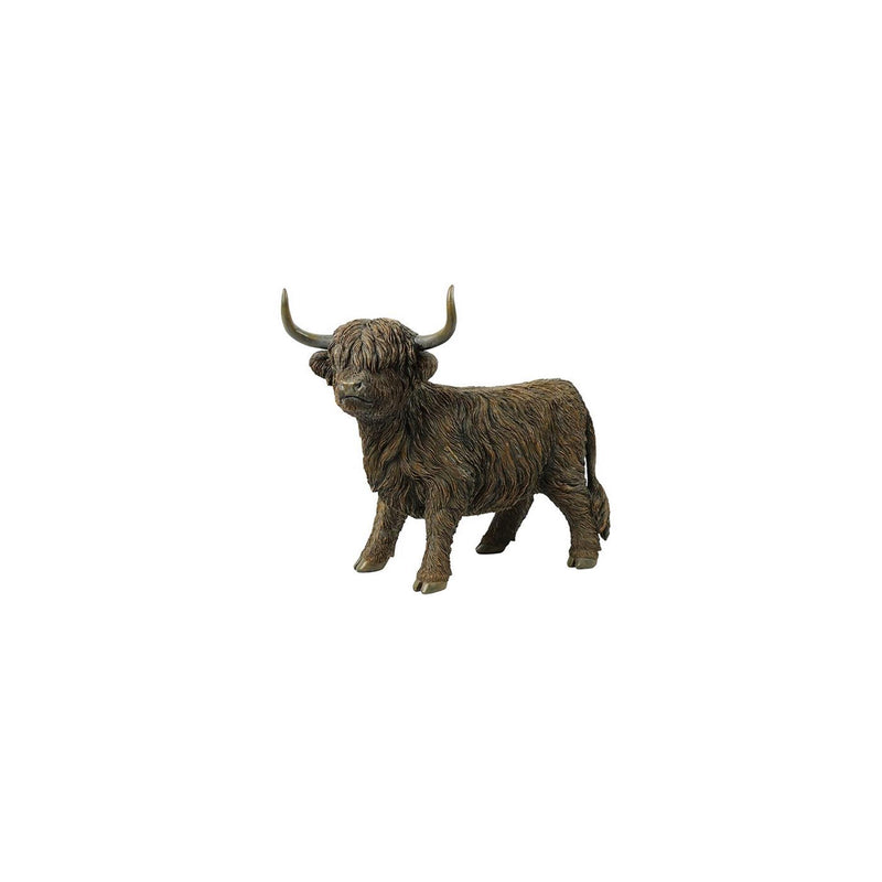 Countryfield beeld schotse hooglander bruin h33cm