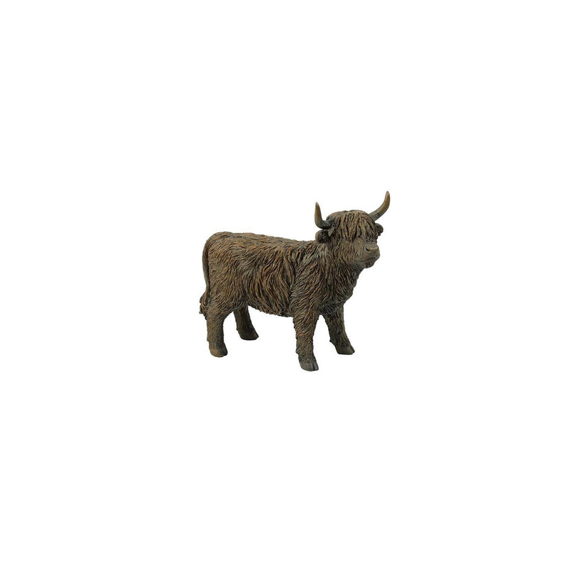 Countryfield beeld schotse hooglander bruin h16cm