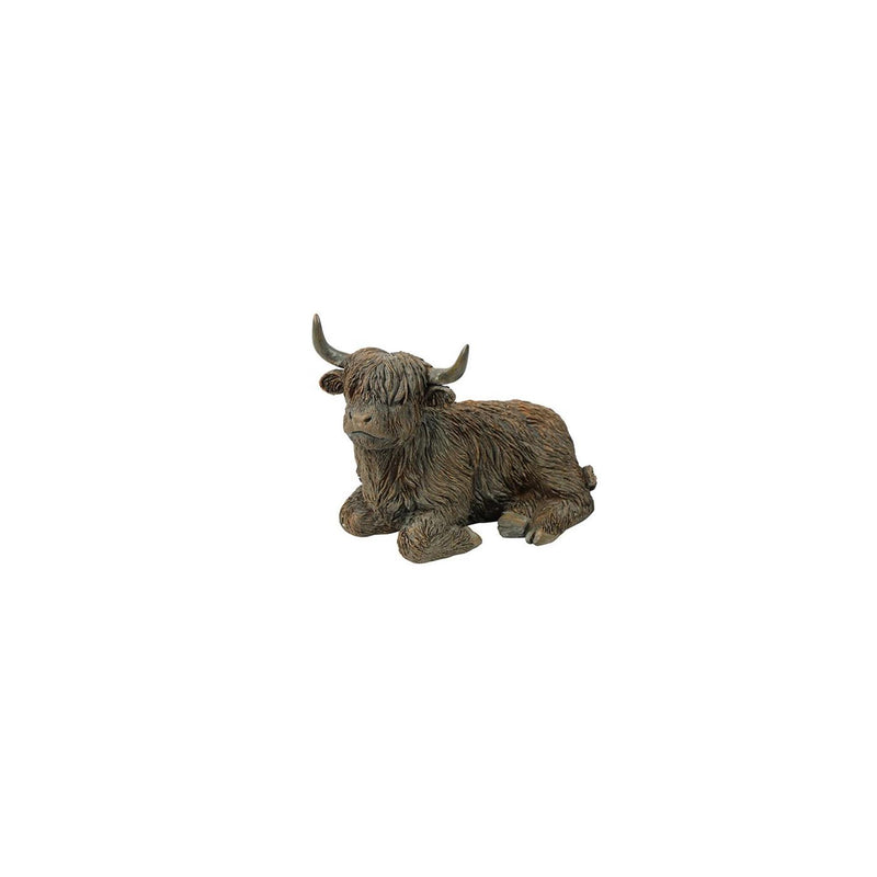 Countryfield beeld schotse hooglander bruin h12cm