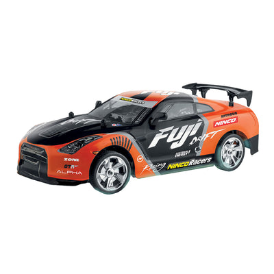 Ninco Ninco RC Fuji Driftauto + Licht 1:18 Oranje Zwart