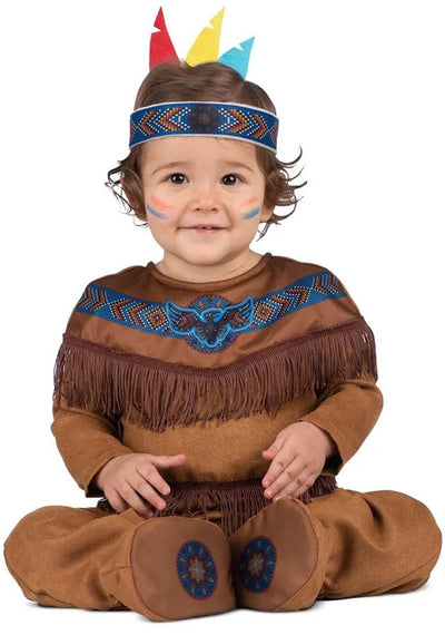 My other me kostuums voor baby's bruin nativo americano 2 onderdelen - 12-24 maanden