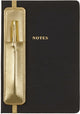 Eccolo notitieboek - met pen en houder - black - lijn - ca.15x20cm - ec-d457d