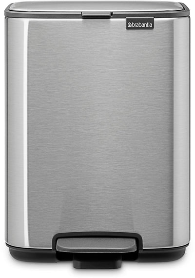 Brabantia bo pedaalemmer - 4 liter - badkamer - matt steel fingerprint proof