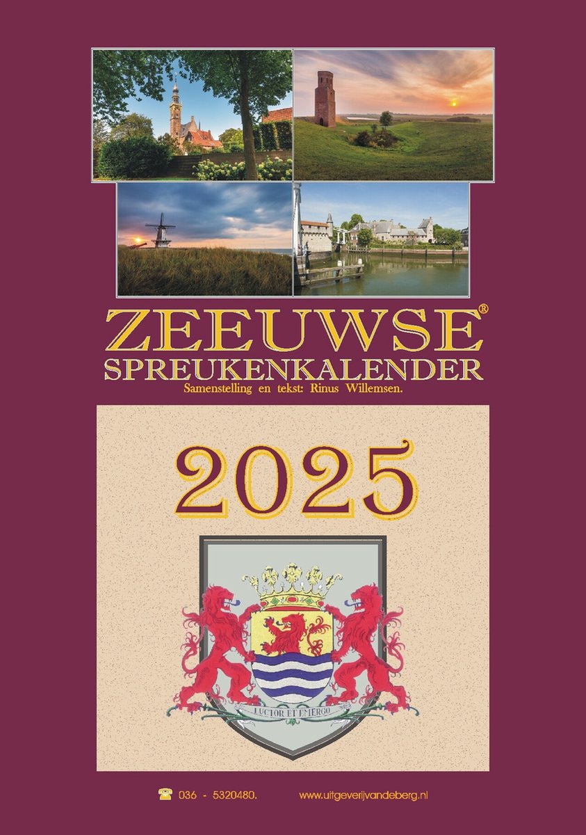 Merkloos sans marque zeeuwse spreukenkalender 2025