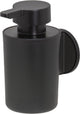 Tiger tune - zeepdispenser 180 ml - zonder boren - zelfklevend 3m tape - zwart metaal geborsteld zwart