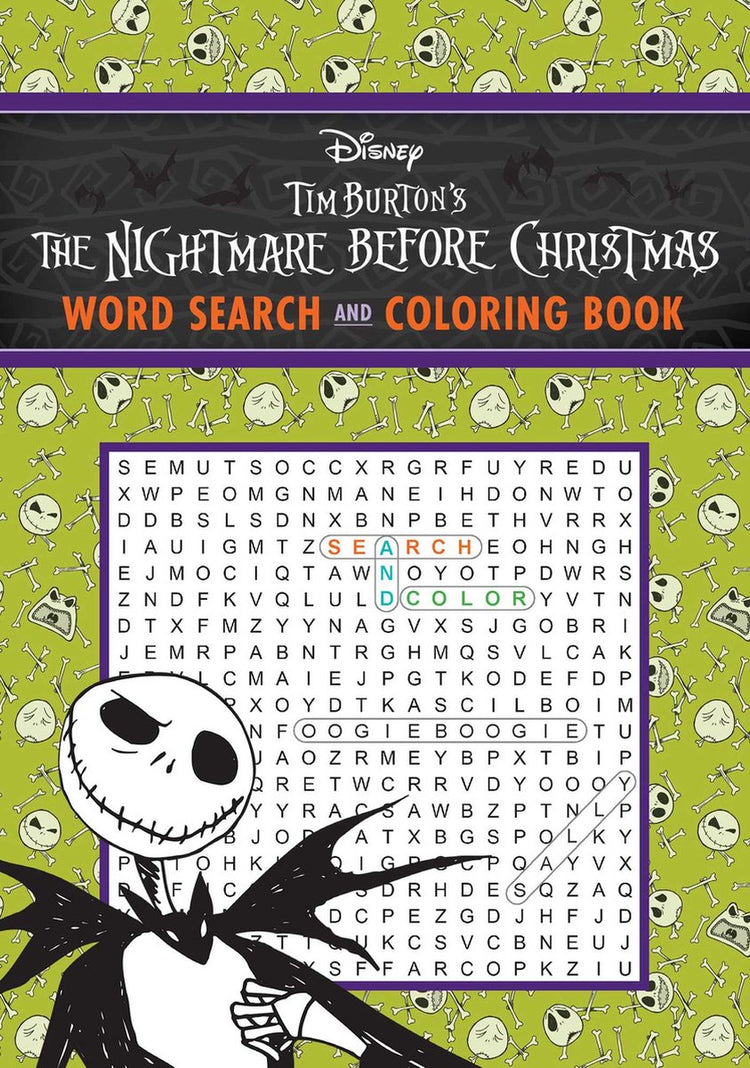 Isbn the nightmare before christmas word search and coloring book