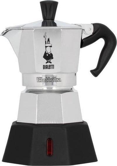 Bialetti moka elektrika 2 kops – elektrische percolator – 230v – aluminium – italiaanse espresso maker