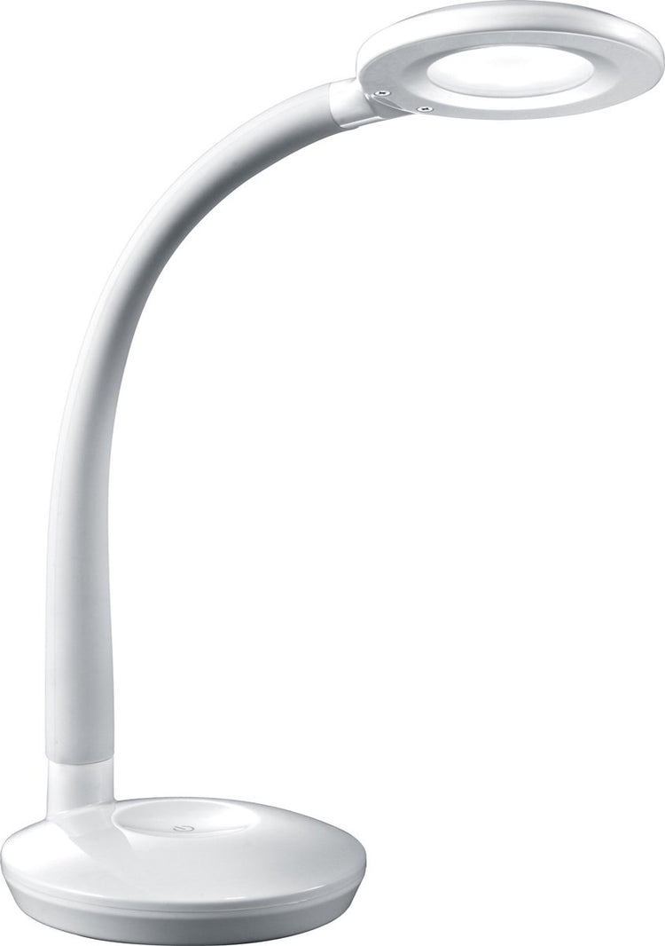 Rl live your light reality cobra - tafellamp - bureaulamp - wit - incl. 1x smd 3,5 w - aan uit touch - sensor dimmer - flexibel