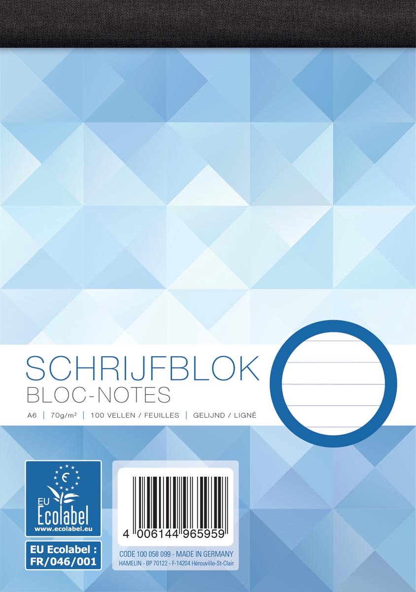 Work werk 5 schrijfblok werk gelineerd a6 100 vel