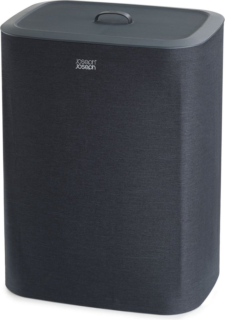 Joseph joseph tota wasmand - 2 compartimenten – was sorteren – 90 liter - zwart