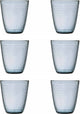 Arcoroc pampille colors - tumbler blue - 30cl - set6 - d8,6xh9,7cm