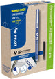Pilot hi-tecpoint v5, 10 rollers + 30 vullingen, fijn, blauw