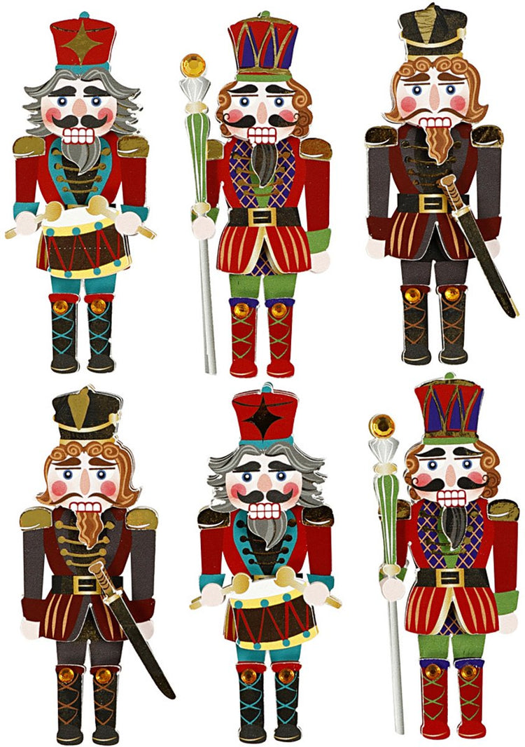 Creativ company https: www.cchobby.nl 3d-stickers-notenkraker-h-75-mm-b-30-mm-dikte-7-mm-6-stuk-1-doos
