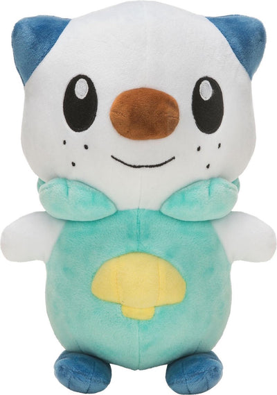 Pokémon knuffel oshawott junior 20 cm pluche groen wit