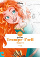 Hachette heroes disney grand bloc - trompe-l`oeil tome 2 - kleuren op nummer - kleurboeken voor volwassenen - hachette