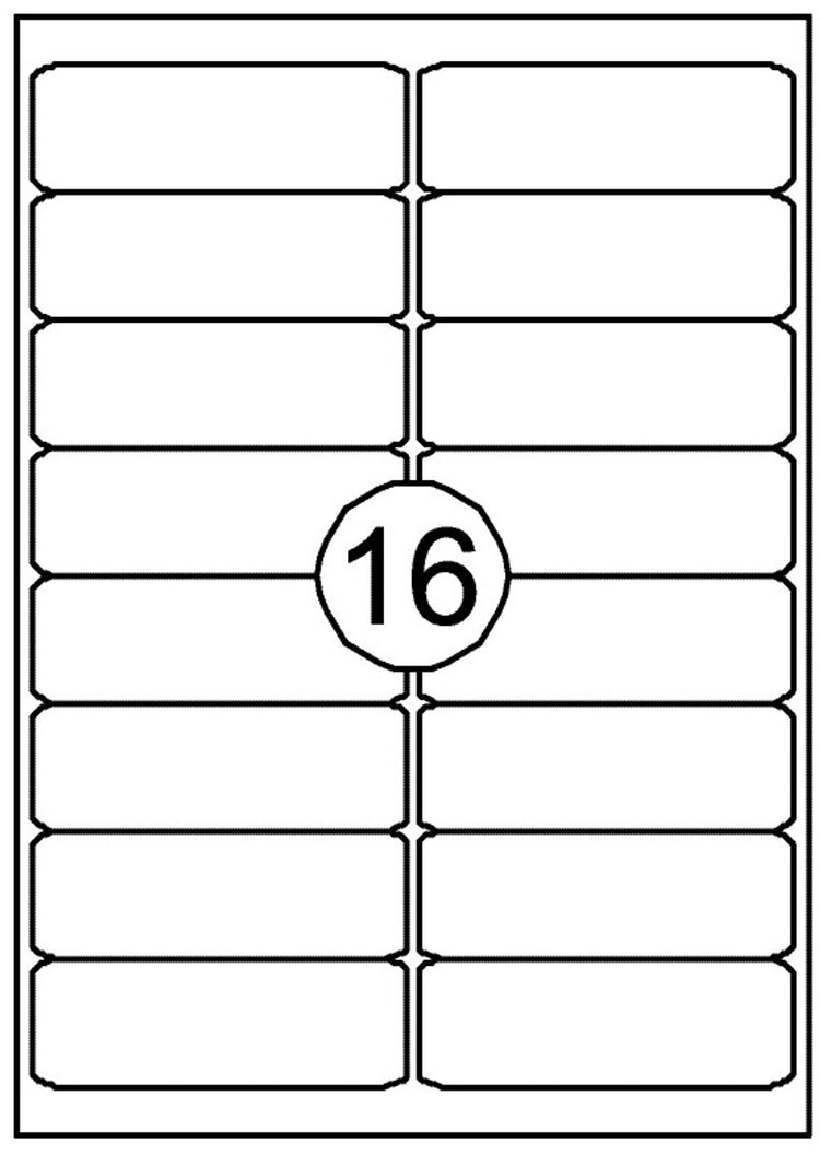 Merkloos sans marque printeretiketten 99,1mmx33,9mm