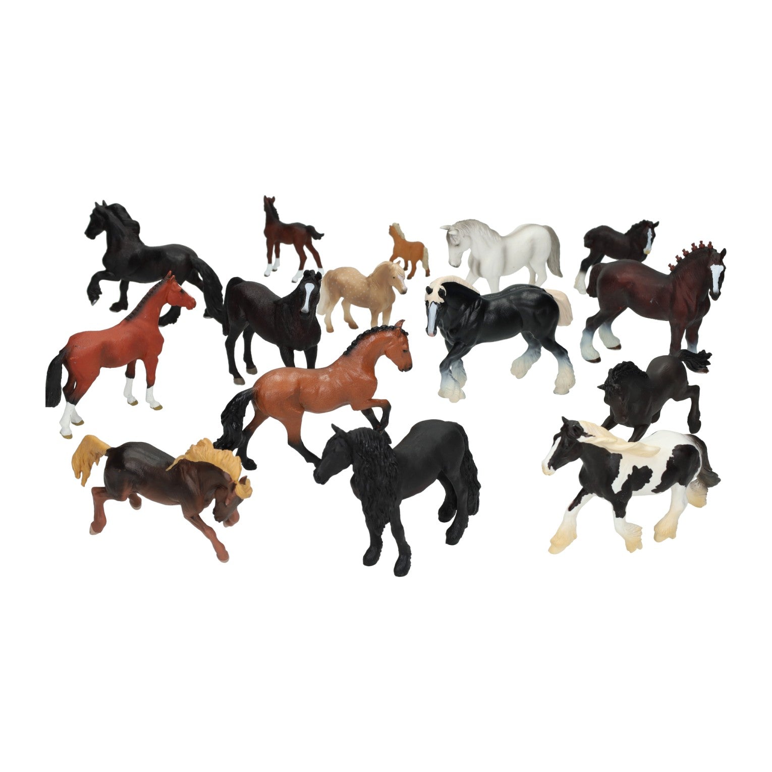 Mojo paarden en veulens schoolpakket, 15dlg.