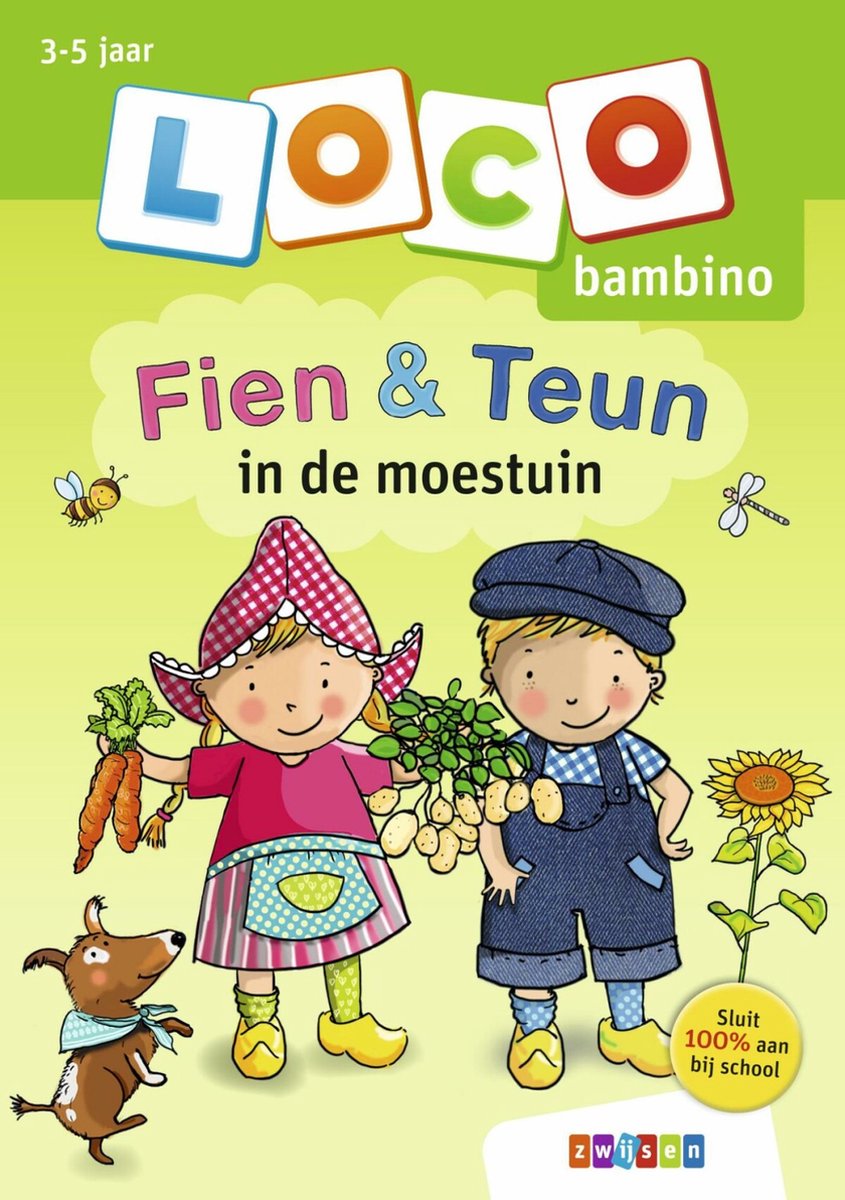 Loco bambino oefenboekje fien teun in de moestuin