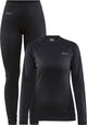 Craft core dry baselayer thermoset dames - zwart - maat s