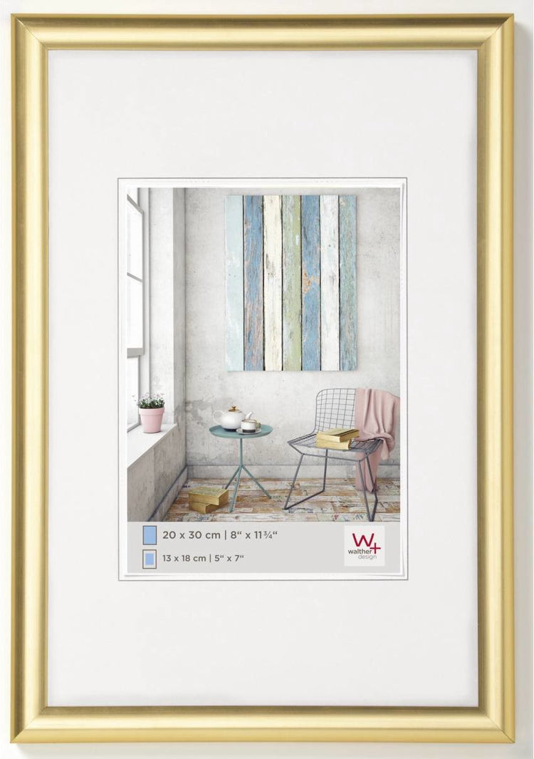 Walther trendstyle - kunststof lijst - fotoformaat 50x60 cm - goud