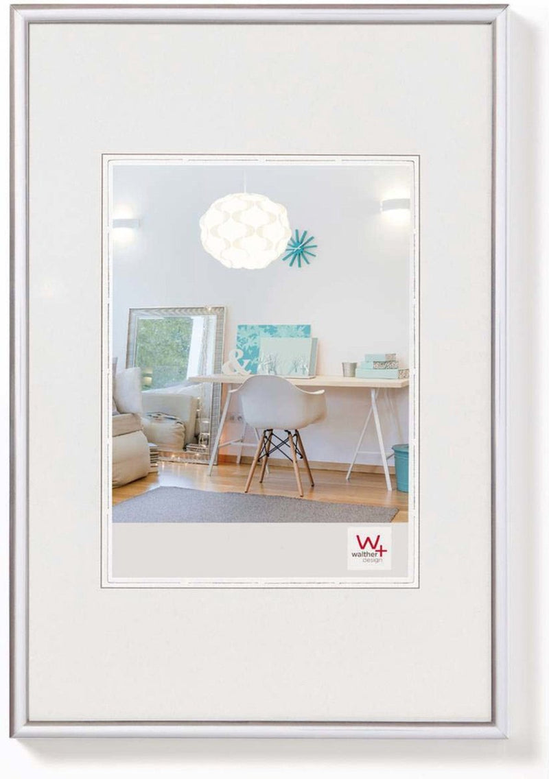 Walther new lifestyle - kunststof lijst - fotoformaat 20x25 cm - zilver