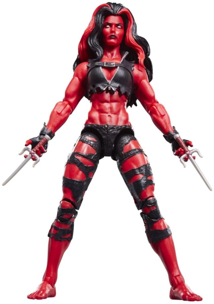 Hasbro hulk marvel legends action figure red she-hulk 15 cm action figuur