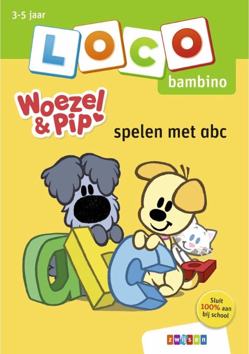 Loco bambino - boekje - woezel en pip - spelen met abc - 3-5 jaar
