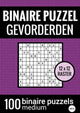 Merkloos sans marque binaire puzzel medium voor gevorderden - puzzelboek met 100 binairo's - nr.6