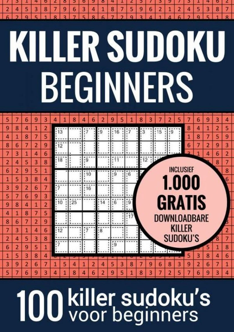 Merkloos sans marque sudoku makkelijk: killer sudoku - puzzelboek met 100 makkelijke puzzels voor volwassenen en ouderen