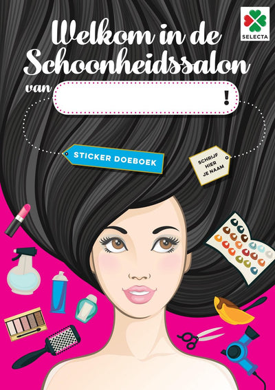 Selecta tactic welkom in mijn schoonheidssalon sticker doeboek - 32 pagina's - stickers, kleurplaten en activiteiten - vanaf 3 jaar