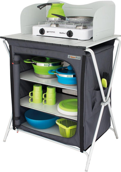 Eurotrail keukenkast chur 85 cm aluminium polyester groen