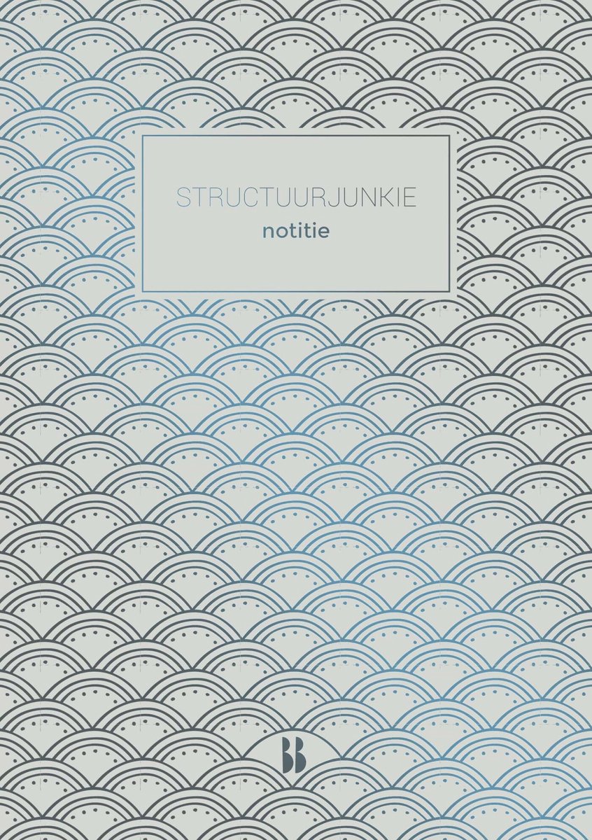 Structuurjunkie - notitieboek (grijs)