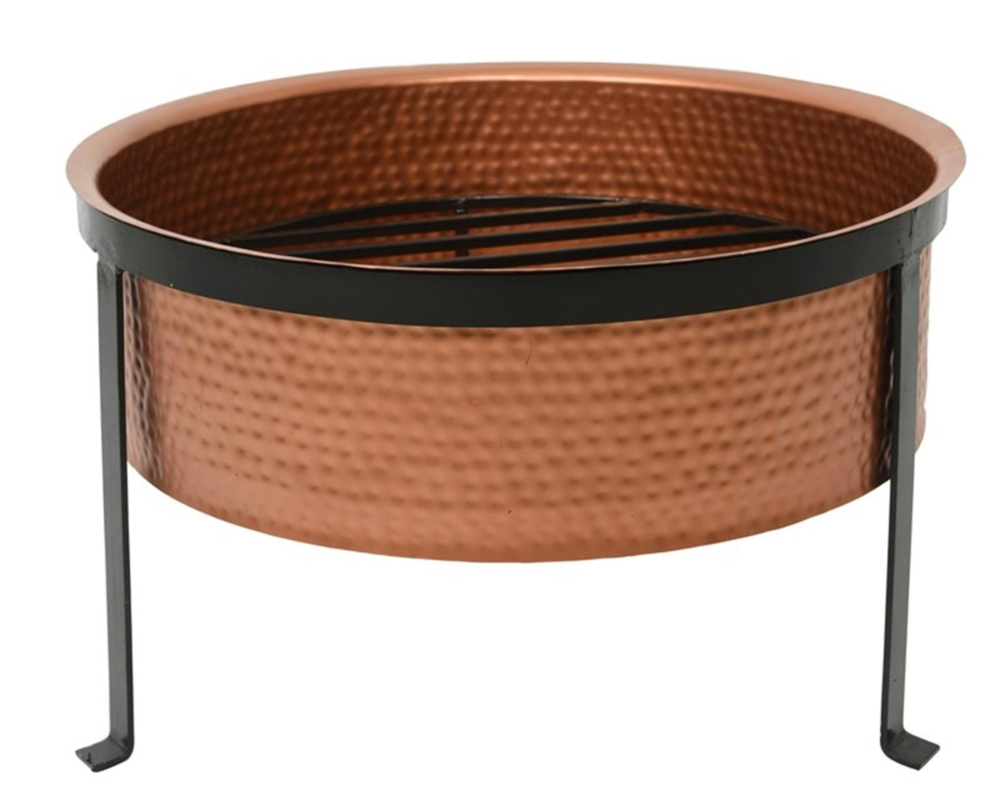 Decoris vuurkorf koper-look met standaard (staal) 56x37