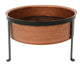 Decoris vuurkorf koper-look met standaard (staal) 56x37