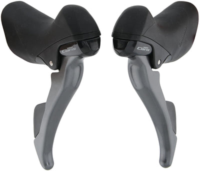 Shimano Versteller- remhendelset 2 x 8 speed Claris ST-R2000 grijs zwart