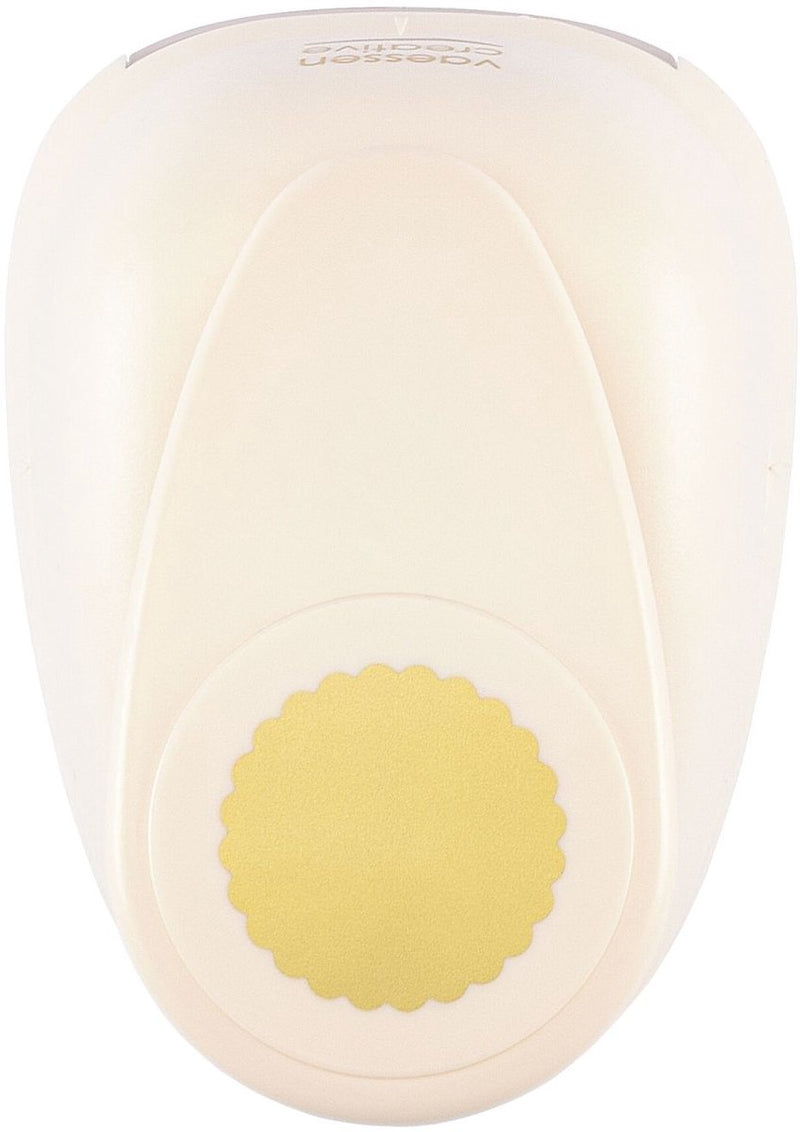 Vaessen creative pons - figuurpons - cirkel geschulpt - ø 6,3 cm