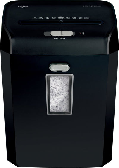 Rexel promax qs rex823 papierversnipperaar - p4 snippers - tot 8 vel - 12l - zwart