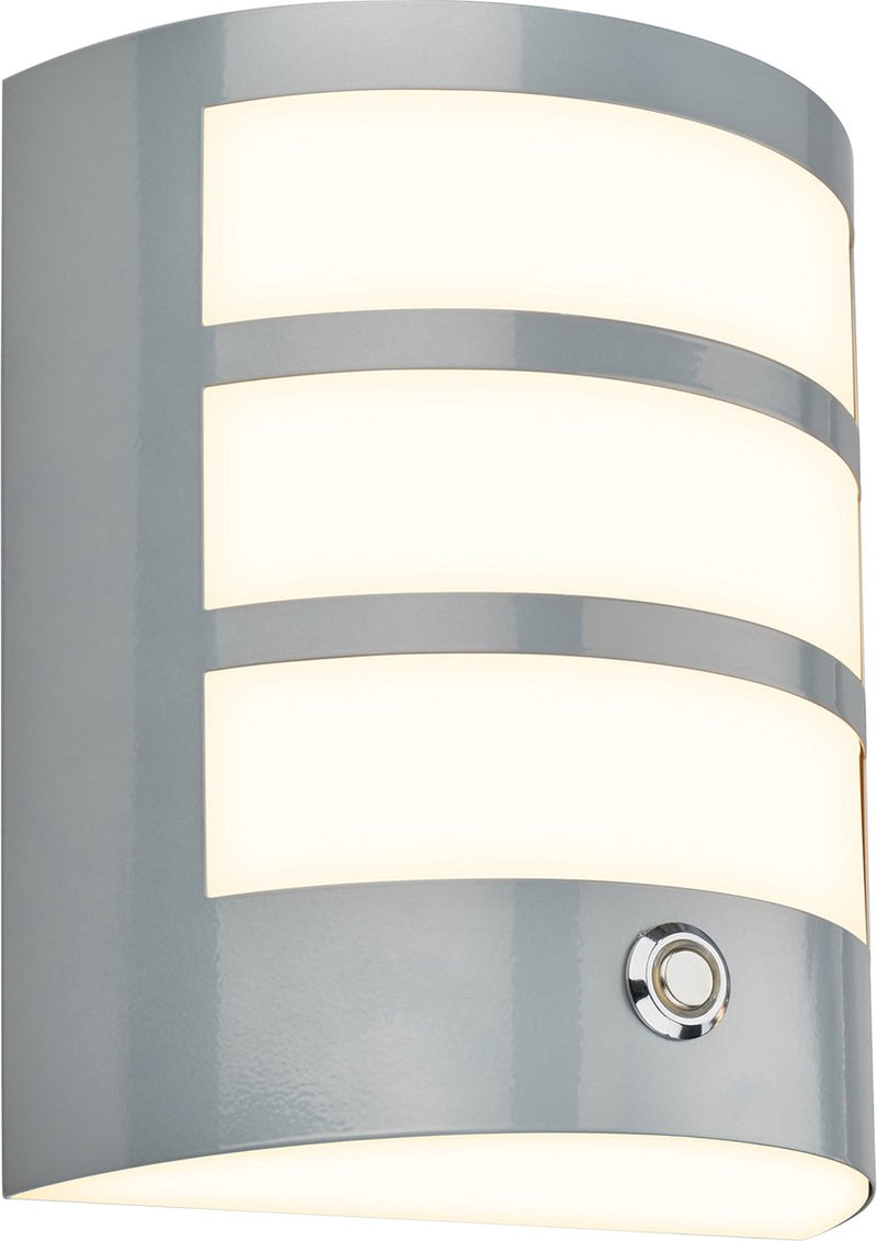 Briloner - led wandlamp accu - touch - timer - mat chroom - verwisselbare batterij - verwisselbare voet - 18 x 15 x 7 cm - mat chroom