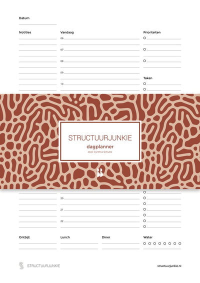 Structuurjunkie de dagplanner - ongedateerd