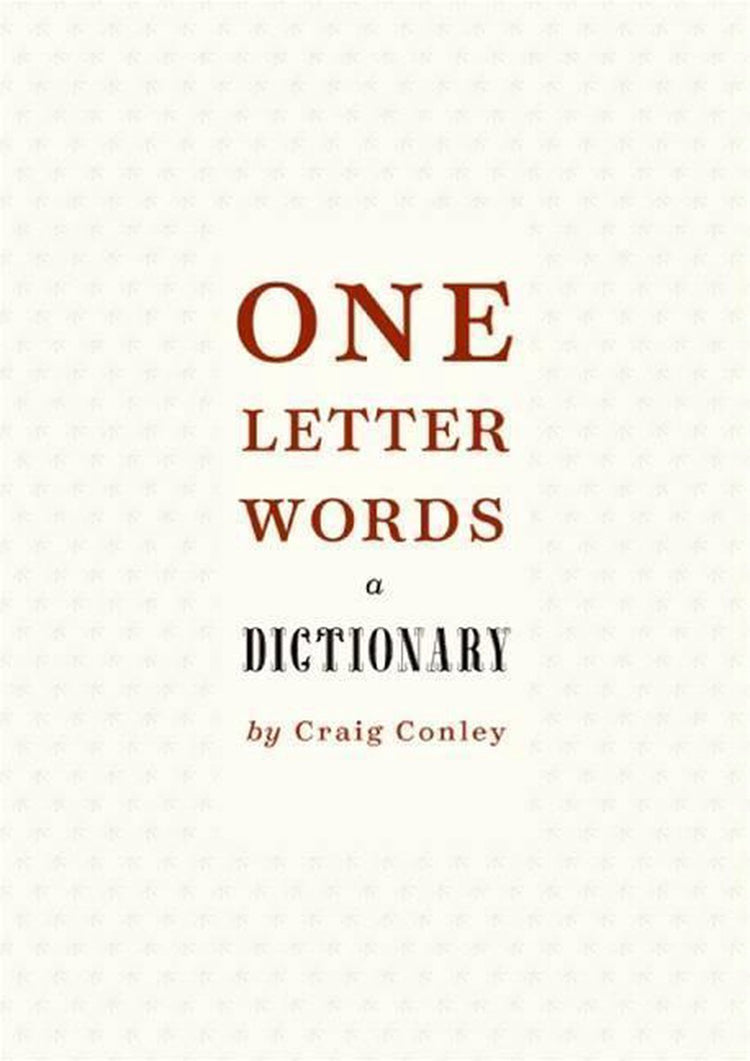 One-letter words, a dictionary