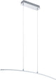 Eglo lasana - hanglamp - 1 lichts - chroom - wit