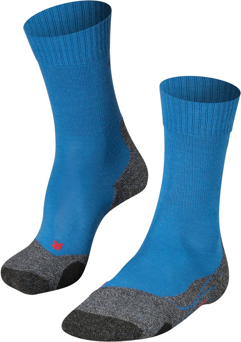 Falke tk2 anti-blaar dik wol functioneel materiaal wandelsokken heren blauw - maat 42-43