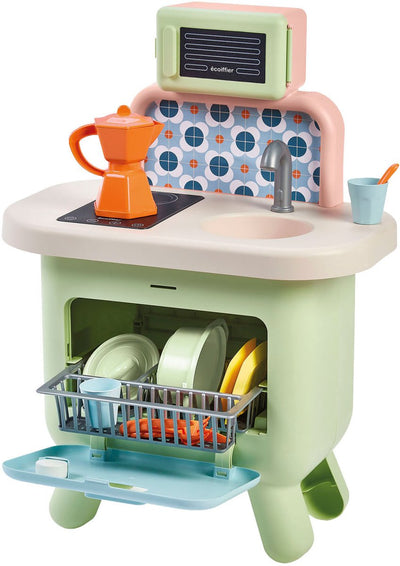 Écoiffier eociffier vert azur saliekleurige keuken - 17dlg.