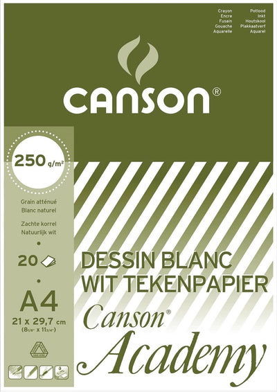 Canson tekenblok academy formaat 21 x 297 cm (a4)